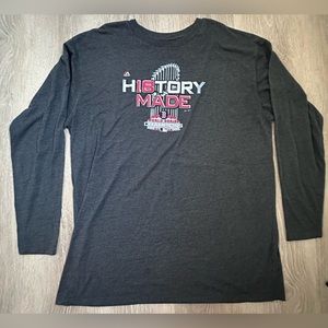 Majestic Boston RedSox Champs|LS|Grey Top|Sz‎ 2XLT